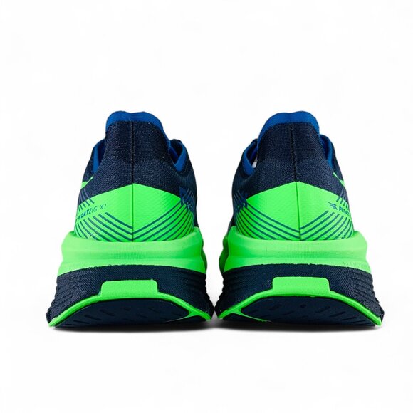 Reebok FloatZig X1 Vector Navy Solar Lime Men\'s Running Shoes Sneakers 100210159 main image 4